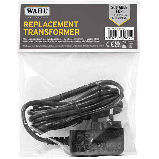 Wahl Professional Replacement Transformer for 5V Clippers