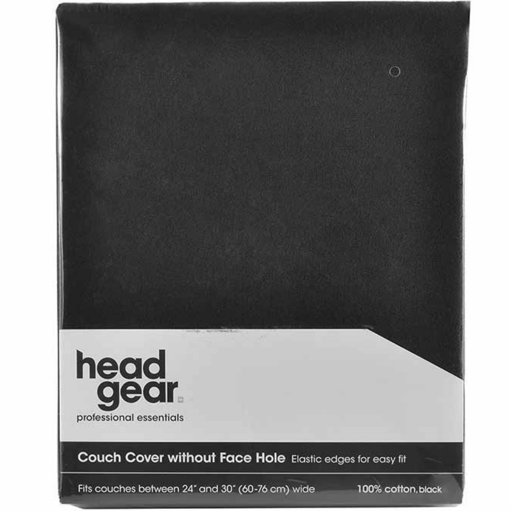 Headgear Couch Cover No Hole Black