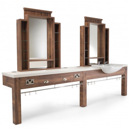 REM Montana Barber Unit Extra Position With Basin