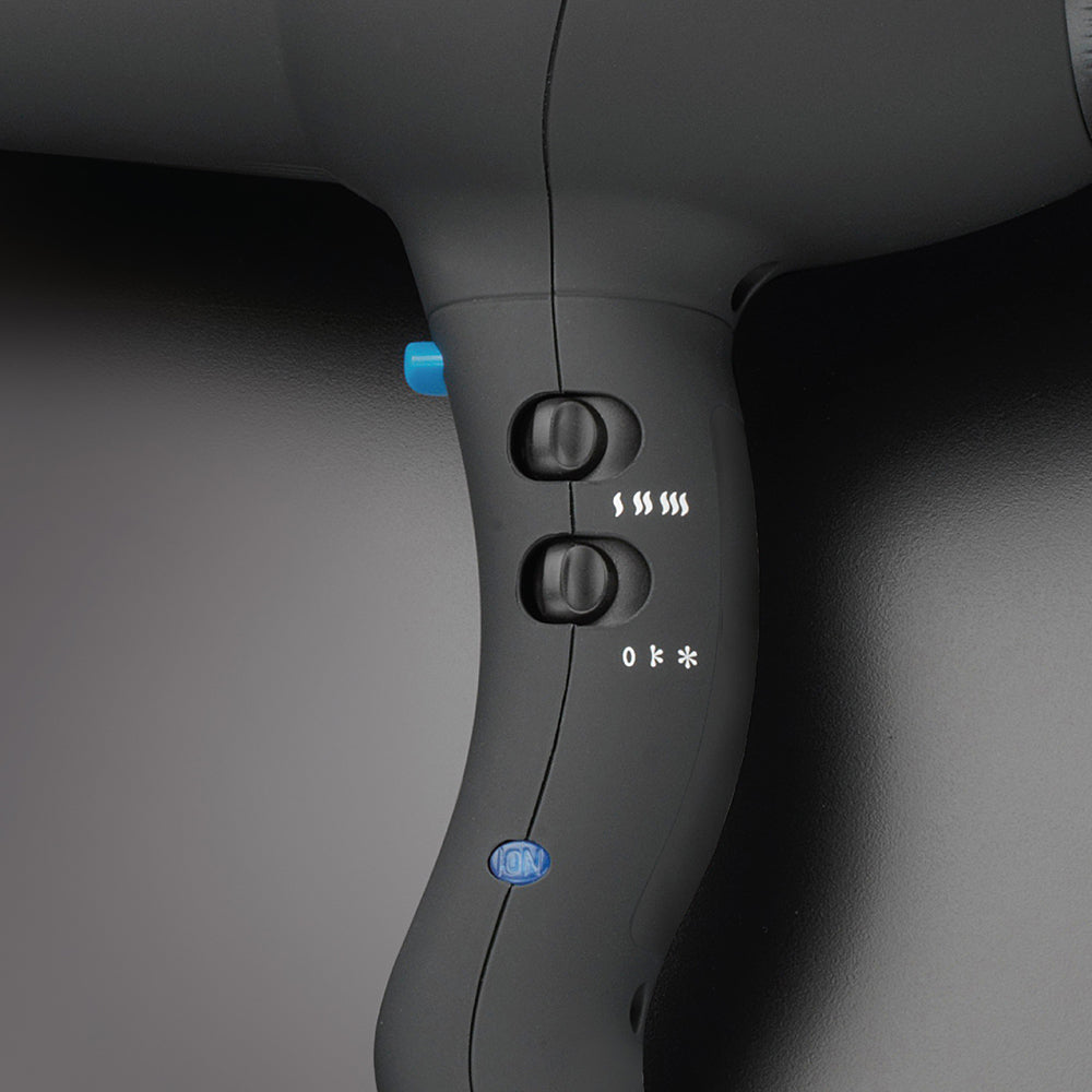 Diva Ultima 5000 Pro Hair Dryer Black Rubberised