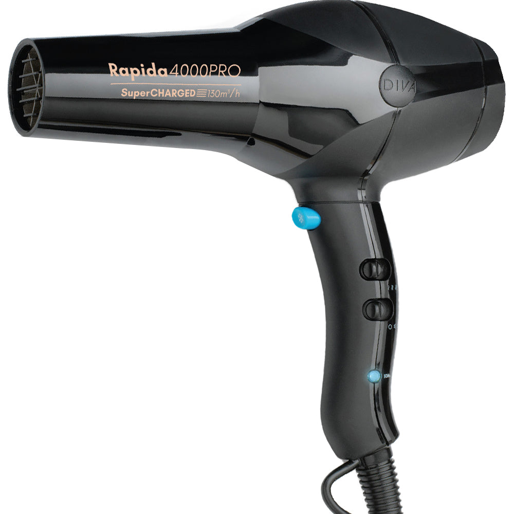 Diva Rapida 4000 Hair Dryer Pro Onyx