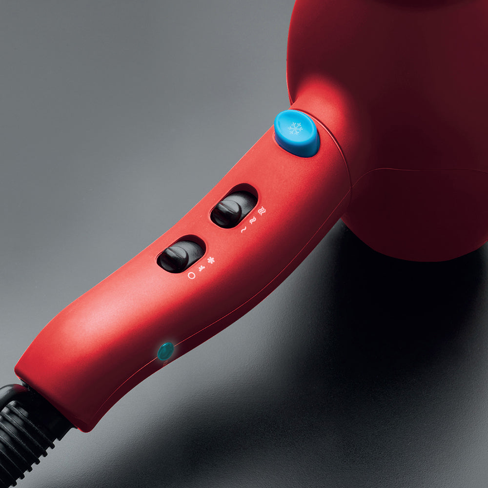 Diva Veloce 3800 Pro Hair Dryer Red