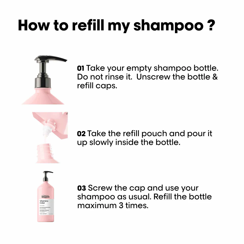 L'Oréal Professionnel Serie Expert Vitamino Colour Shampoo Refill 1000ml