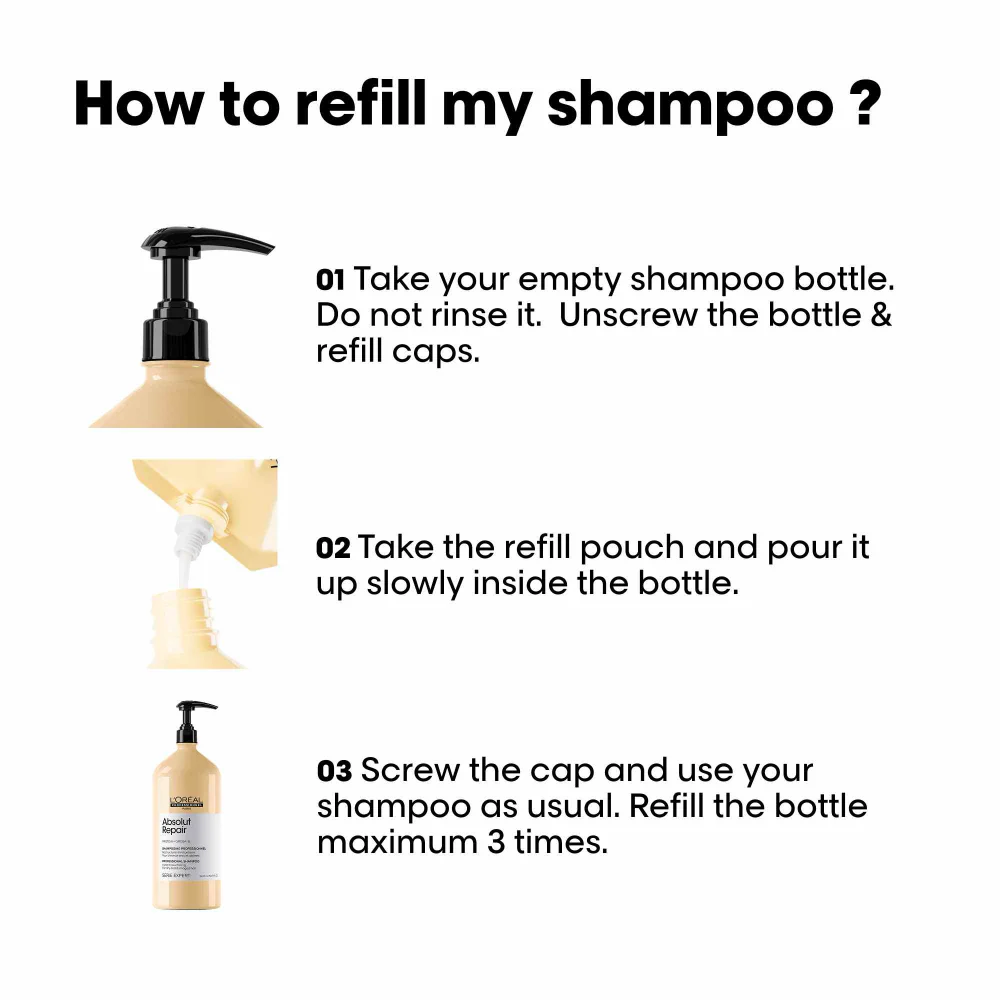 L'Oréal Professionnel Serie Expert Absolut Repair Resurfacing Shampoo Refill 1000ml