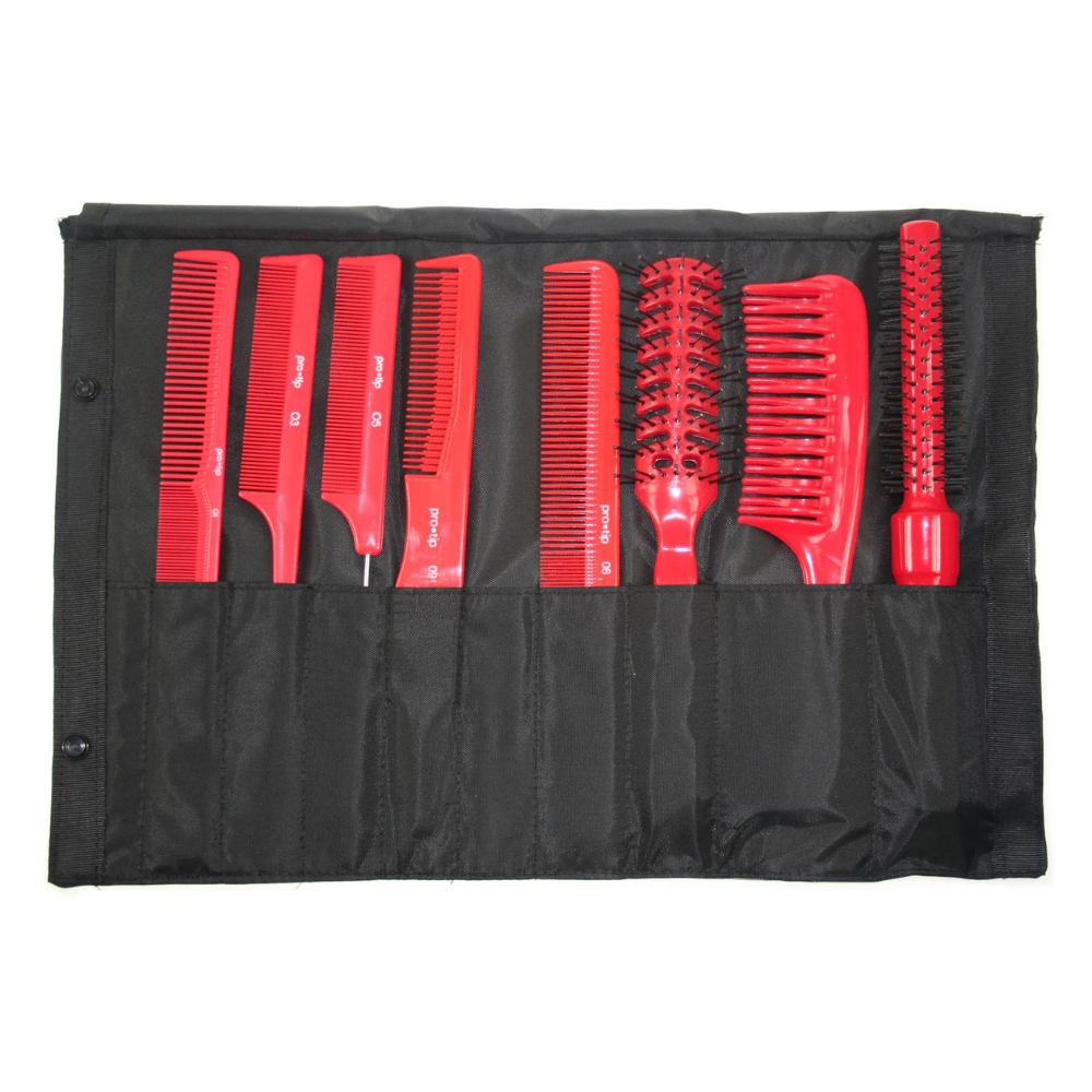Pro Tip Tool Roll Comb & Brush Collection