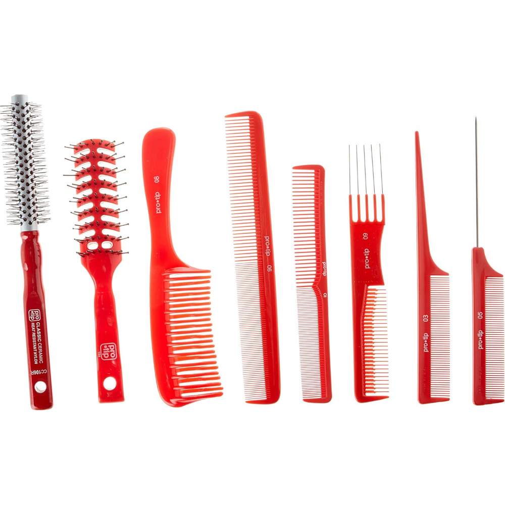 Pro Tip Tool Roll Comb & Brush Collection