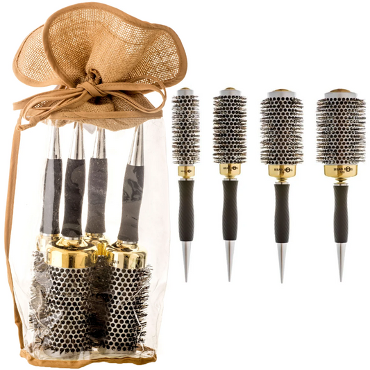 Head Jog Thermal Brush Set Gold
