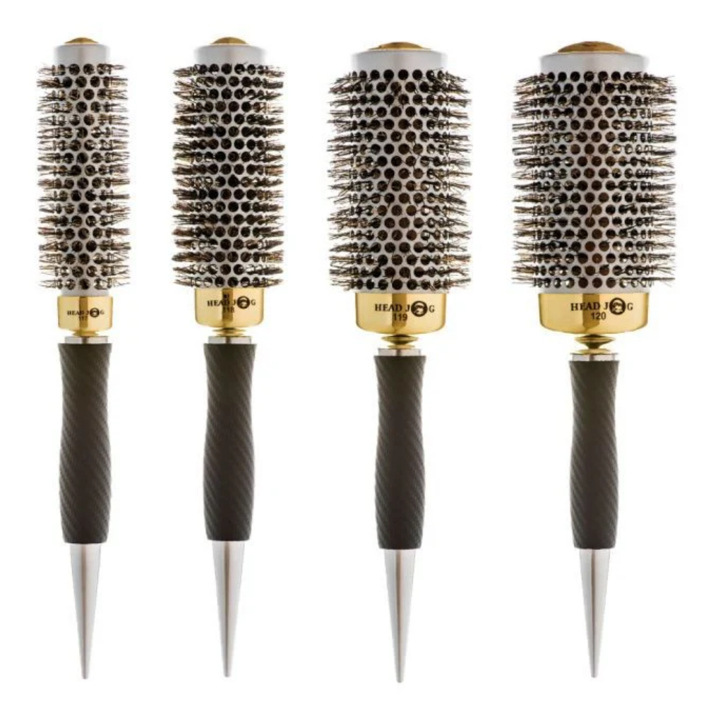 Head Jog Thermal Brush Set Gold