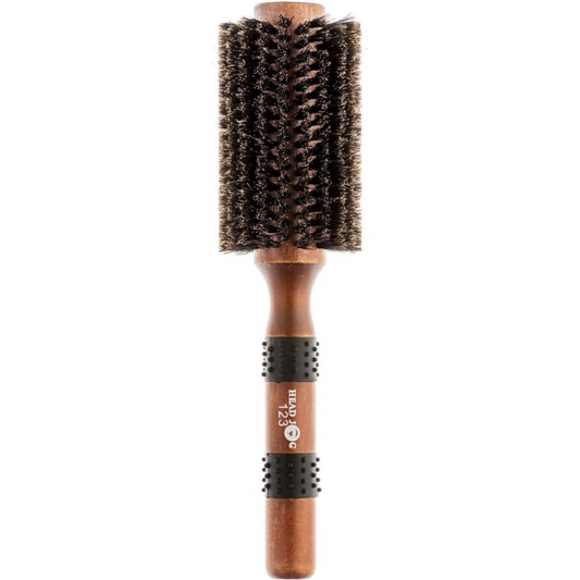 Head Jog Natural Boar Bristle Radial Brush 123 33mm
