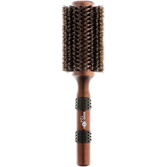 Head Jog Natural Boar Bristle Radial Brush 124 37mm