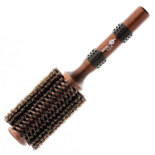 Head Jog Natural Boar Bristle Radial Brush 124 37mm