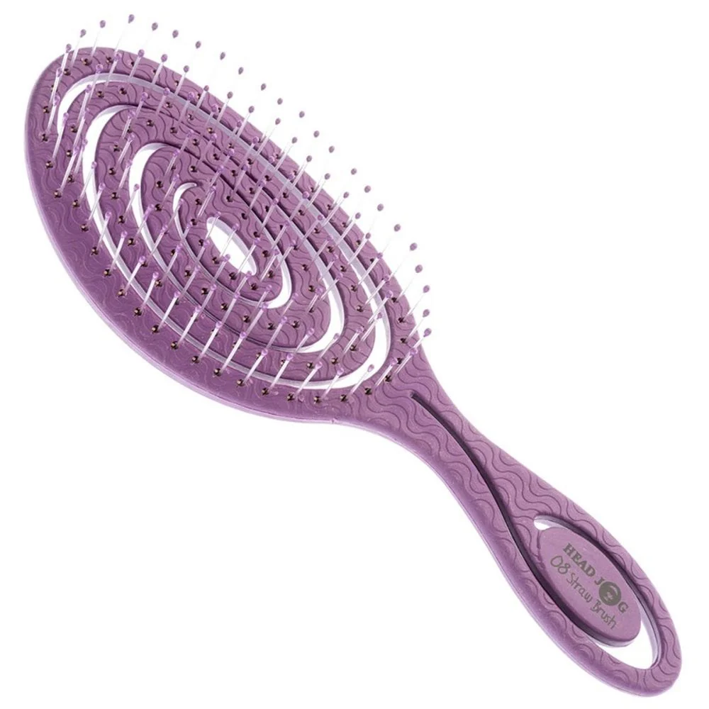 Head Jog Straw Paddle Brush 08 Blackberry