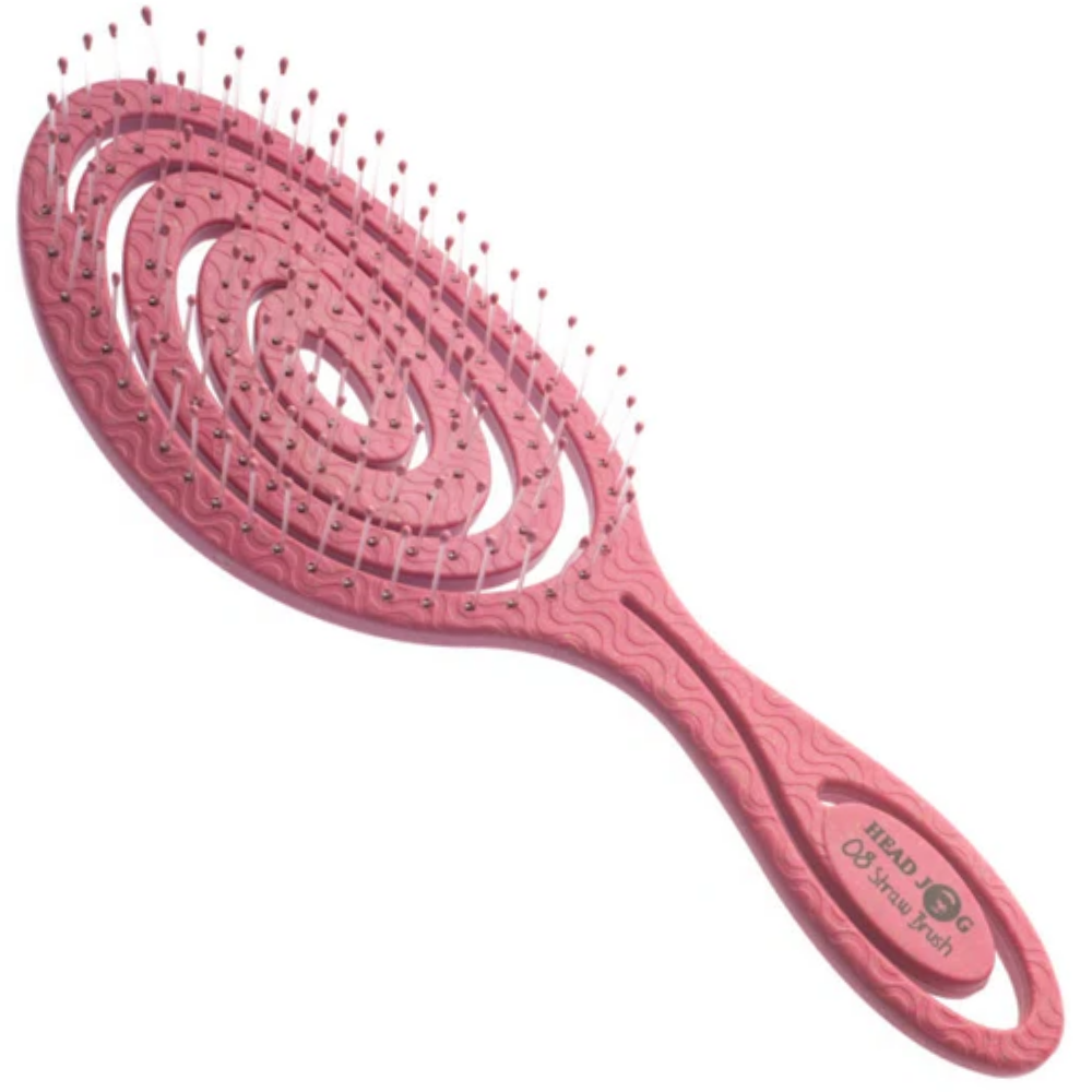 Head Jog Straw Paddle Brush 08 Rose
