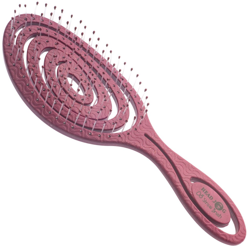 Head Jog Straw Paddle Brush 08 Mulberry