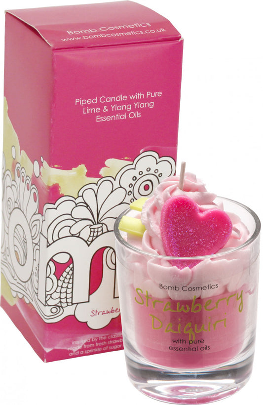Bomb Cosmetics Strawberry Daiquiri Piped Candle