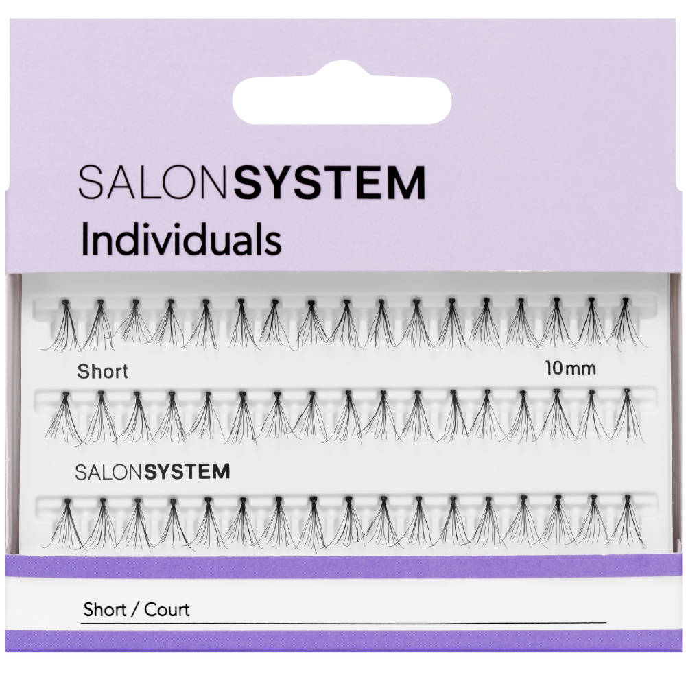 Salon System Naturalash Individual Lashes Black Short