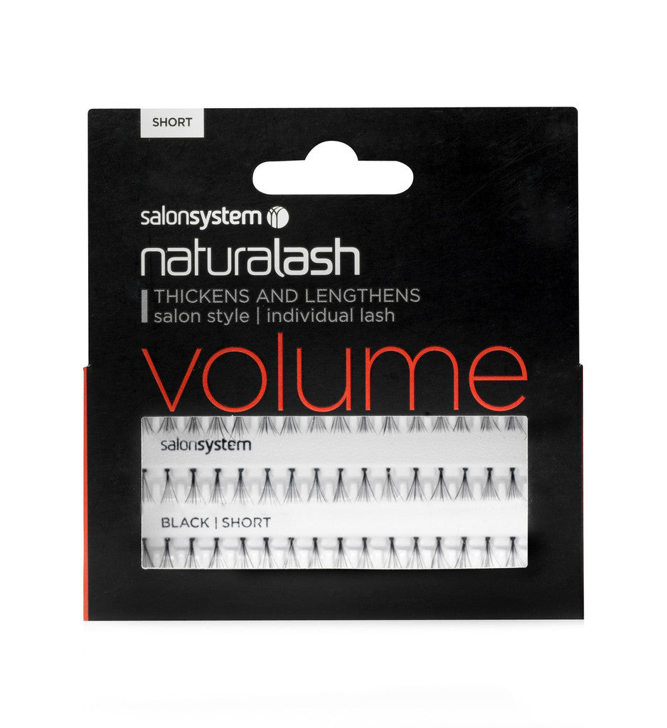 Salon System Naturalash Individual Lashes Black Short