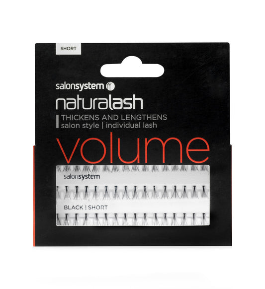 Salon System Naturalash Individual Lashes Black Short