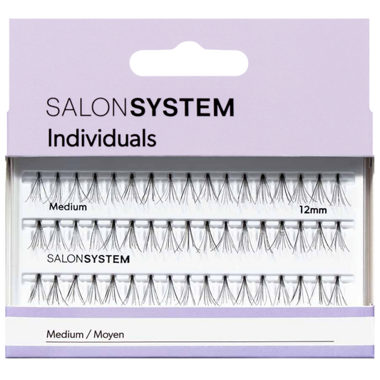 Salon System Naturalash Individual Lashes Black Medium