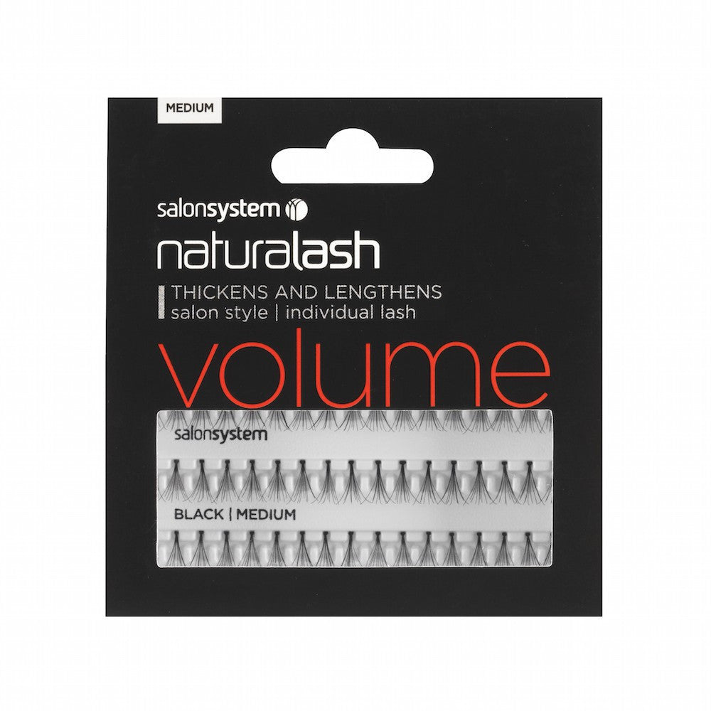 Salon System Naturalash Individual Lashes Black Medium