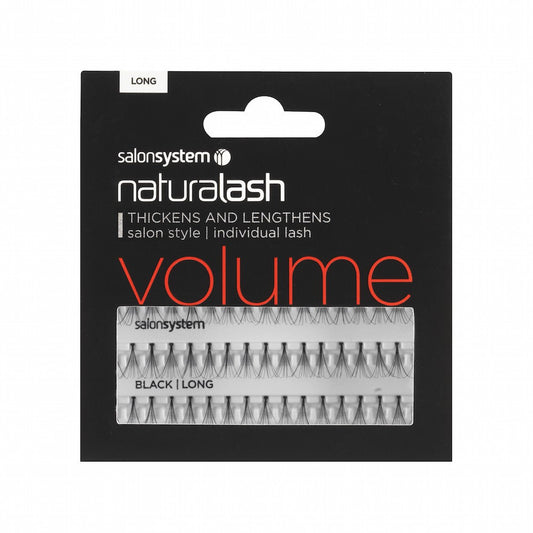 Salon System Naturalash Individual Lashes Black Long