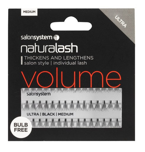 Salon System Naturalash Individual Lashes Ultra Black Medium