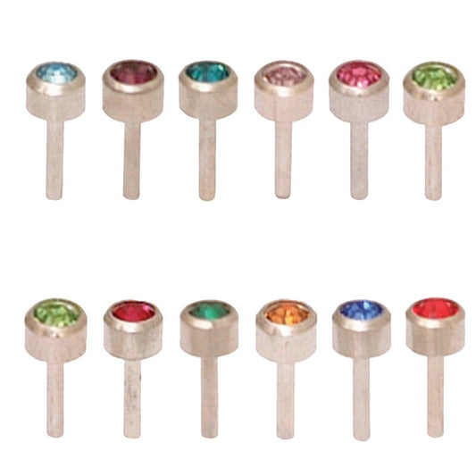 Caflon Birthstone Studs Assorted 12 Pairs