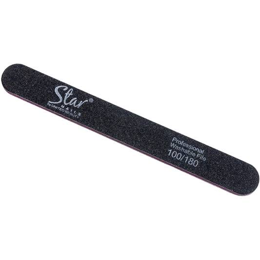 Star Nails Foam Nail Files Black 100/180 6 Pack