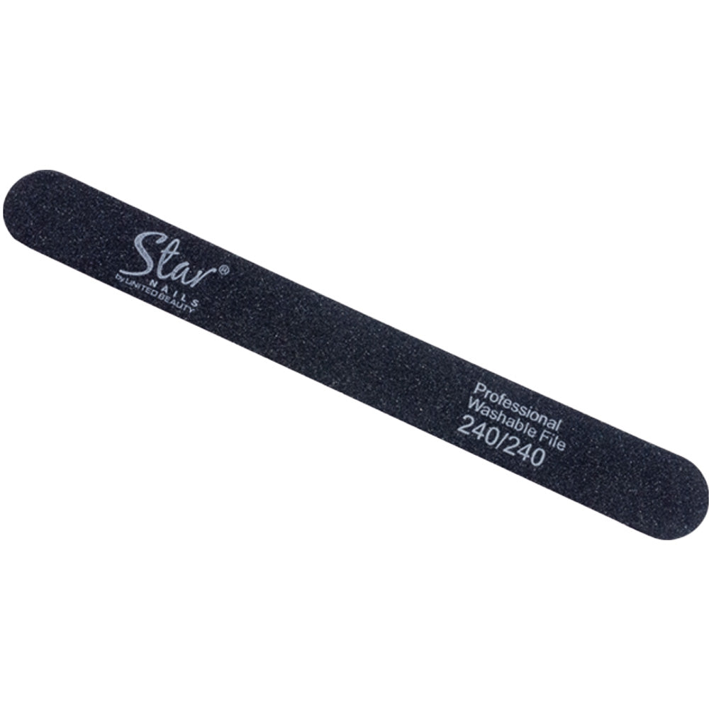 Star Nails Foam Nail Files Black 240/240 6 Pack