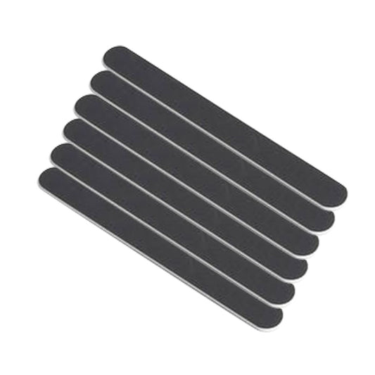 Star Nails Narrow Wood Nail Files Black 6 Pack