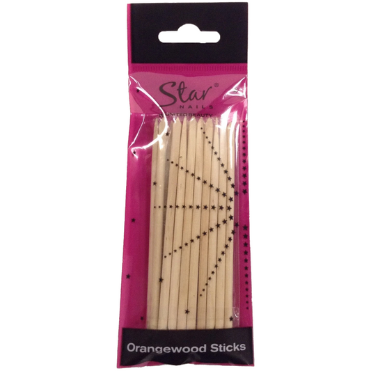 Star Nails Orangewood Sticks 20 Pack