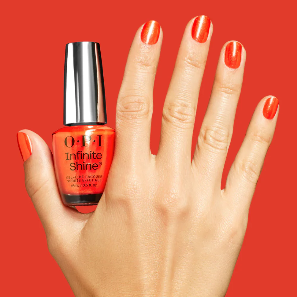 OPI Infinite Shine Shock Em Orange Nail Polish 15ml