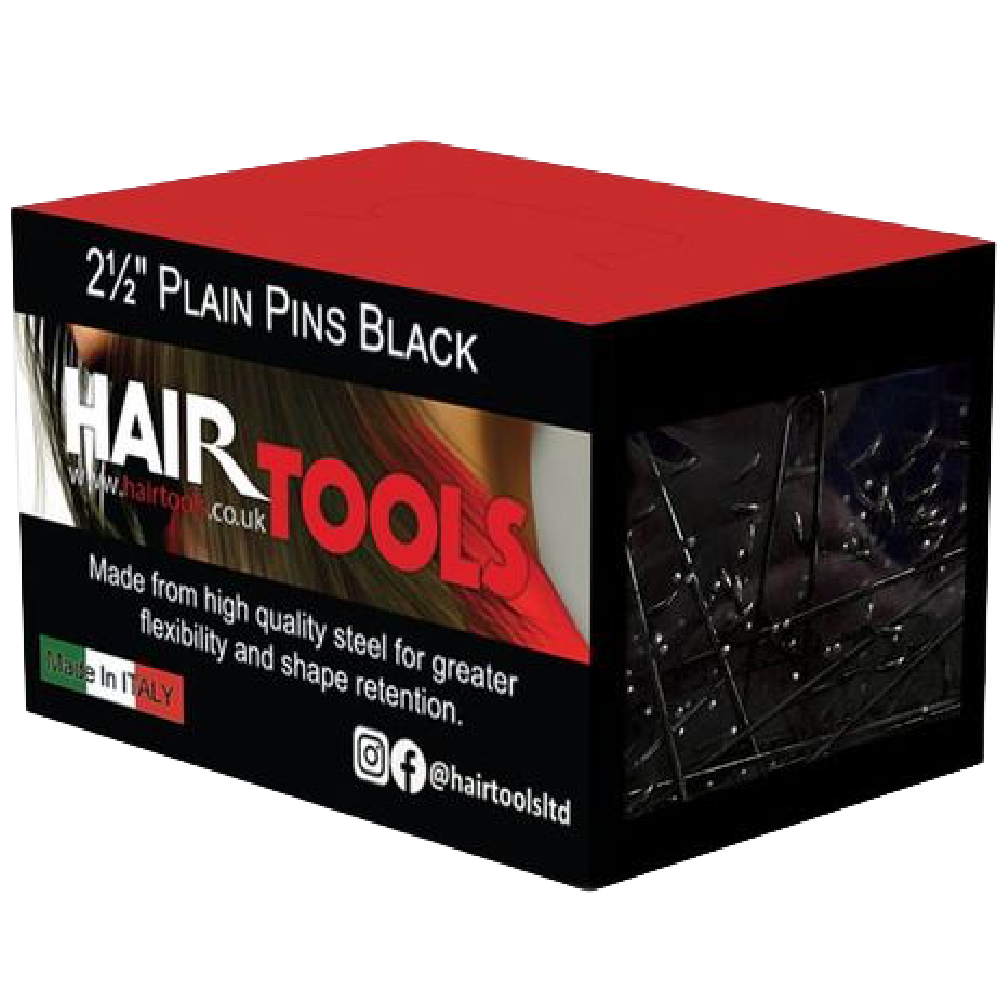 Hair Tools Plain Pins Black 2.5 Inch 500 Pack