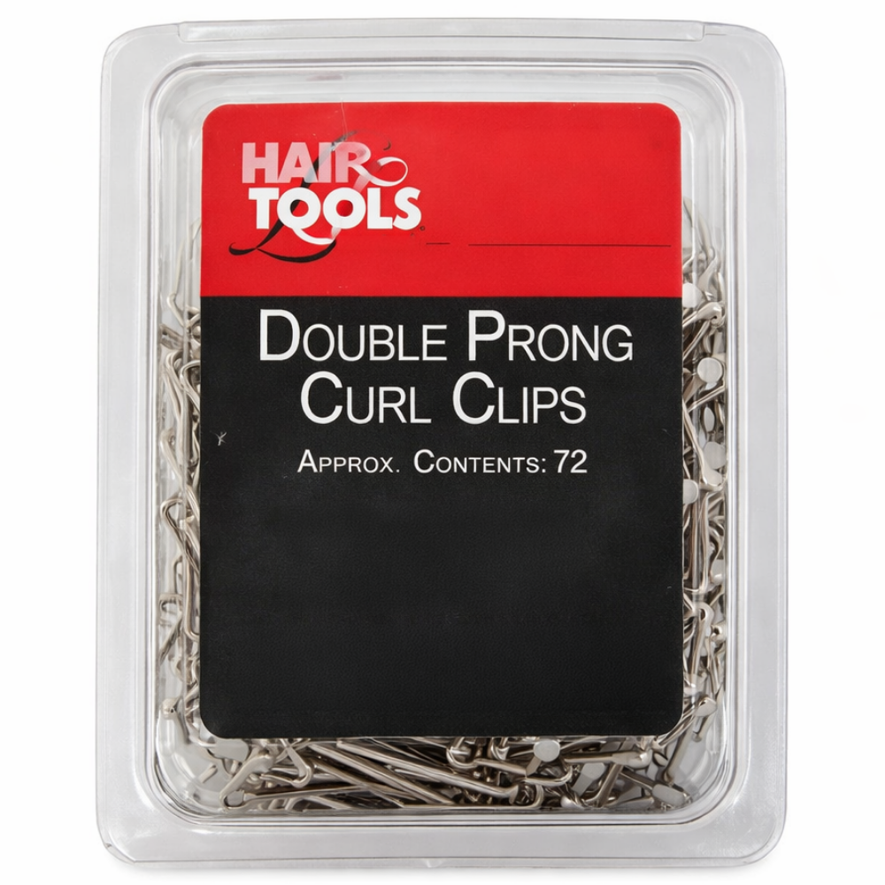 Hair Tools Double Prong Curl Clips 72 Pack