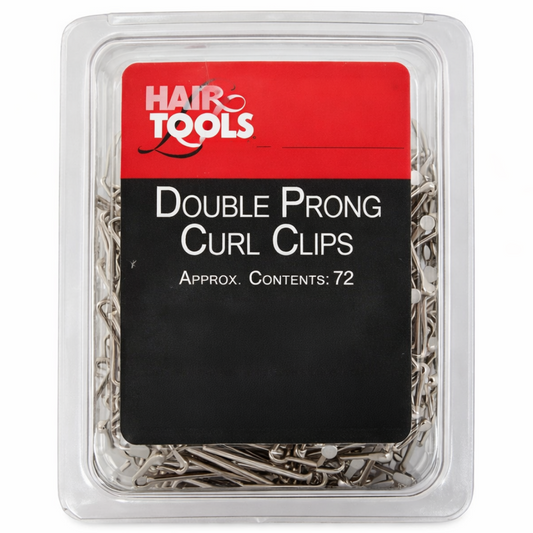 Hair Tools Double Prong Curl Clips 72 Pack