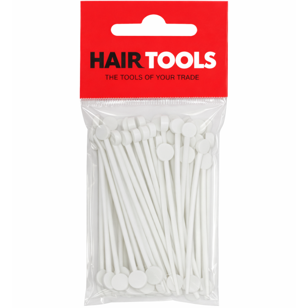 Hair Tools Roller Pins White 50 Pack