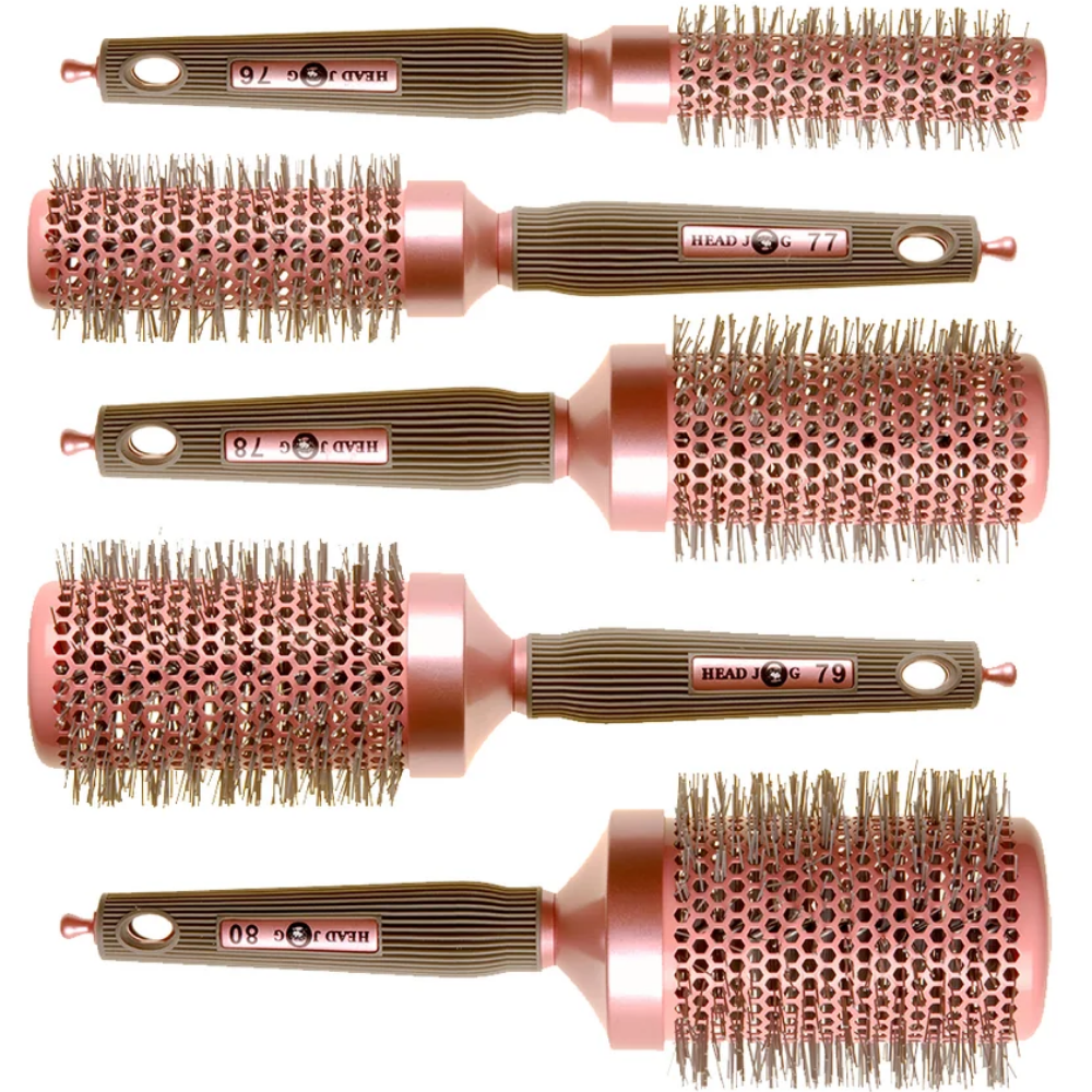 Head Jog Oval Hair Brush Set Pink