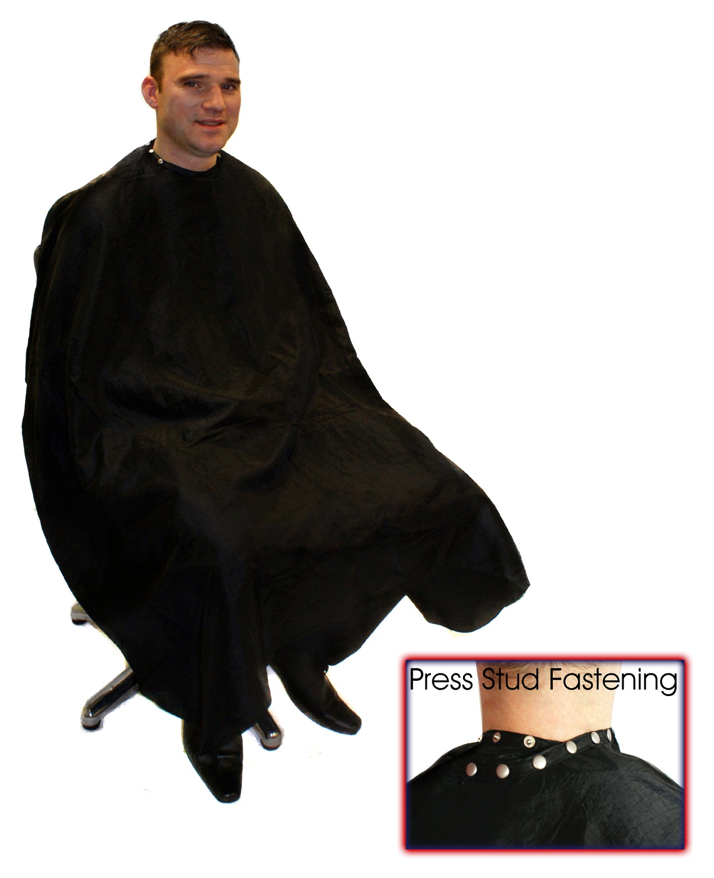 Hair Tools Barber Gown With Poppers
