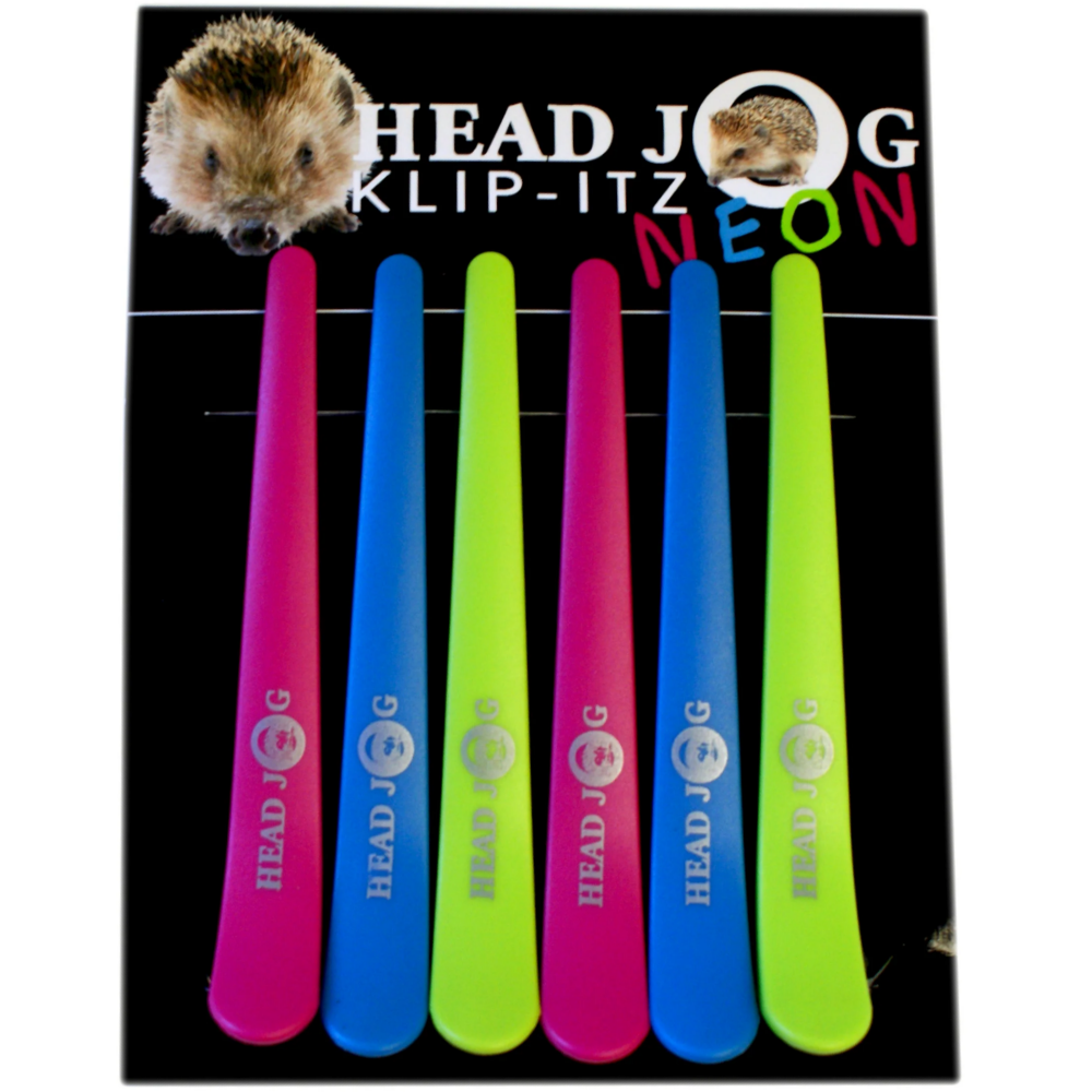 Head Jog Klip Itz Neon 6 Pack