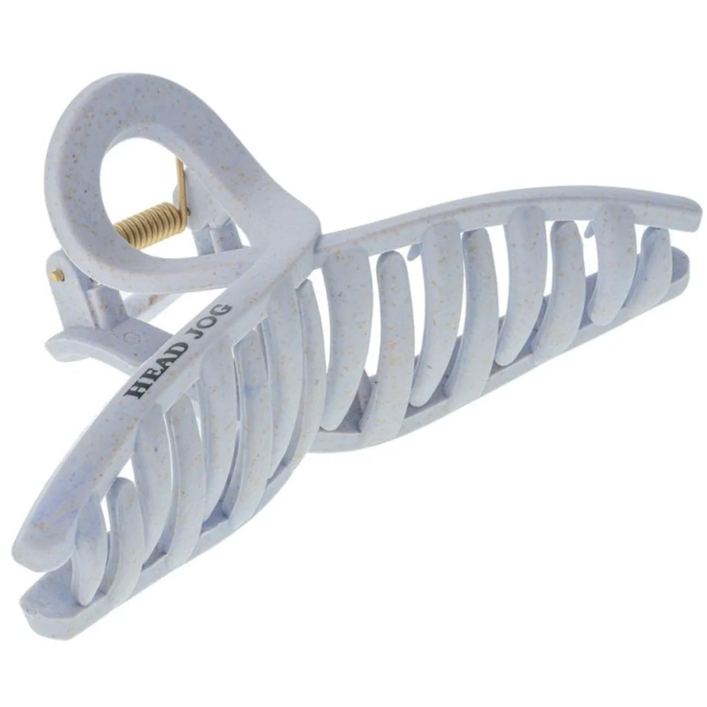 Head Jog Straw Whale Hair Clip Grey