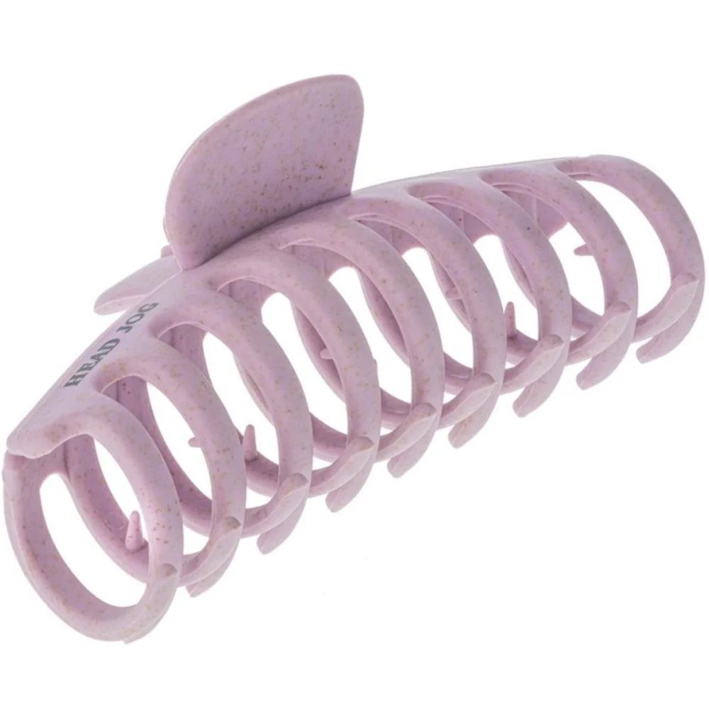 Head Jog Straw Claw Hair Clip Pink