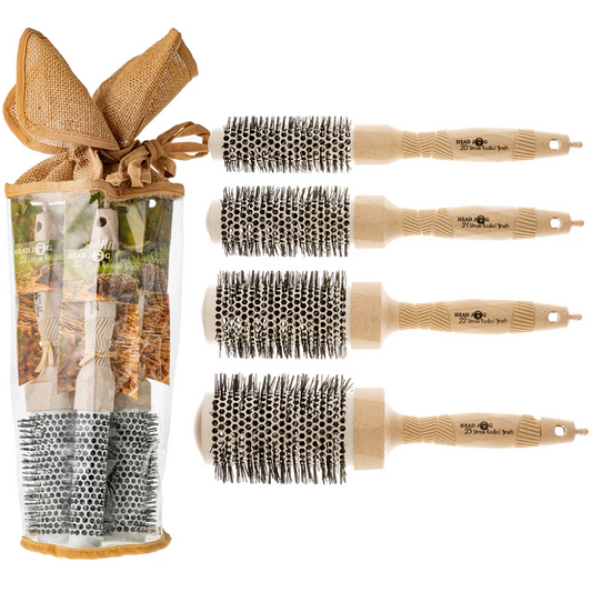 Head Jog Straw Radial Brush Set