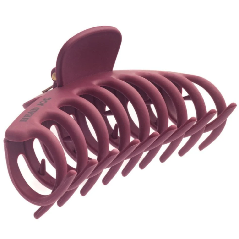 Head Jog Straw Claw Hair Clip Mulberry