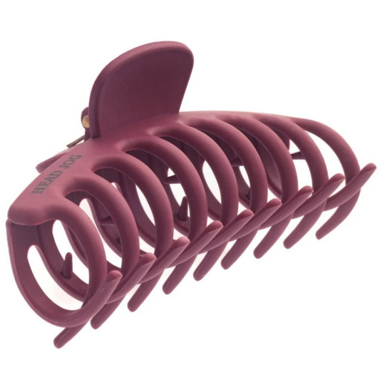 Head Jog Straw Claw Hair Clip Mulberry