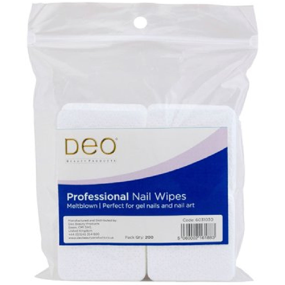 Deo Nail Meltblown Wipes Lint Free 200 Pack