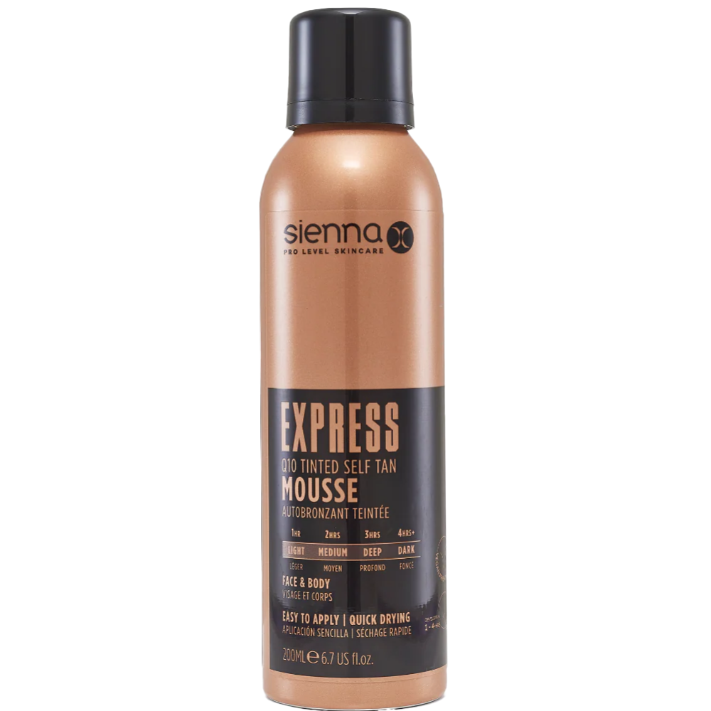 Sienna X Express Q10 Tinted Self Tan Mousse 200ml