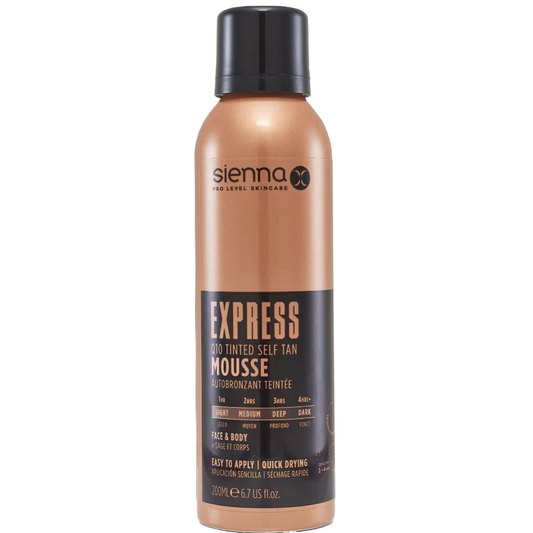 Sienna X Express Q10 Tinted Self Tan Mousse 200ml