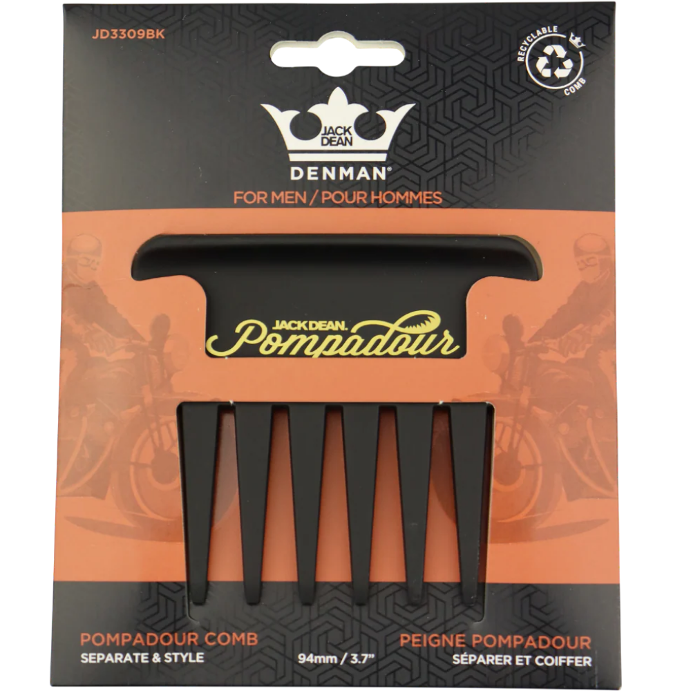 Jack Dean Pompadour Comb Black