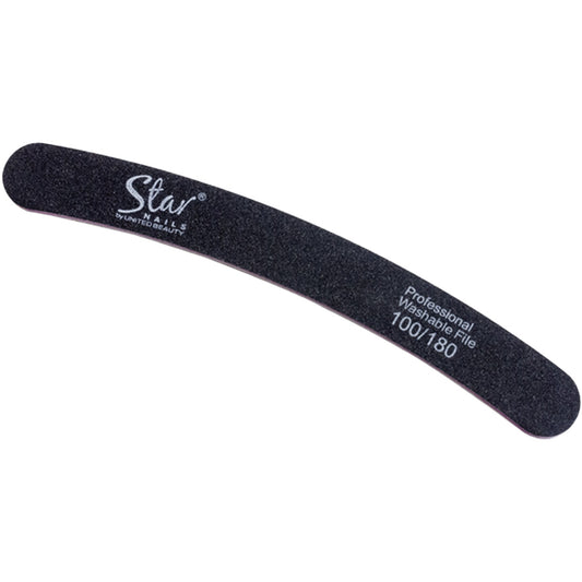 Star Nails Boomerang Nail Files Black 100/180 12 Pack