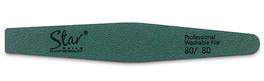 Star Nails Premium Diamond Washable Nail Files Green 80/80 Grit 4 Pack